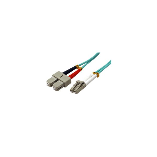 Roline VALUE optički kabel 50/125µm, LC/SC, OM3, MM, turquoise, 2.0m