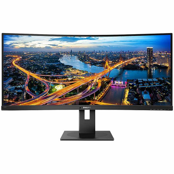 Monitor LED Philips 345B1C/00, B-line, 34, 3440x1440, 21:9, VA, 5ms, 100Hz, 300nits, HDMI/DP/USB HUB, 5Wx2, Black, 3 Years