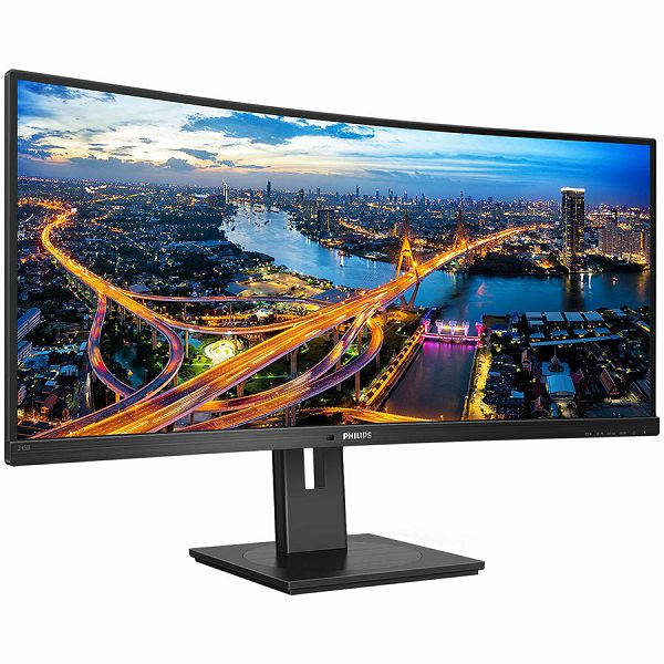 Monitor LED Philips 345B1C/00, B-line, 34, 3440x1440, 21:9, VA, 5ms, 100Hz, 300nits, HDMI/DP/USB HUB, 5Wx2, Black, 3 Years