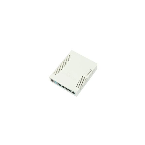 Mikrotik CSS106-5G-1S (RB260GS) 5-port Gigabit smart preklopnik sa SFP cage, SwOS, plastično kućište, PSU 