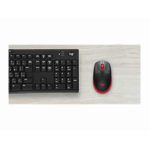LOGI M190 Full-size wireless mouse Red