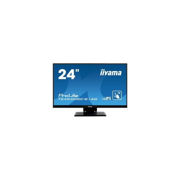 IIYAMA 24" ProLite T2454MSC-B1AG (23.8") Full HD (1920×1080) IPS LED, PCAP 10P Touchscreen, Anti Glare, 4ms, VGA/HDMI, USB3.0×2, zvučnici, crni