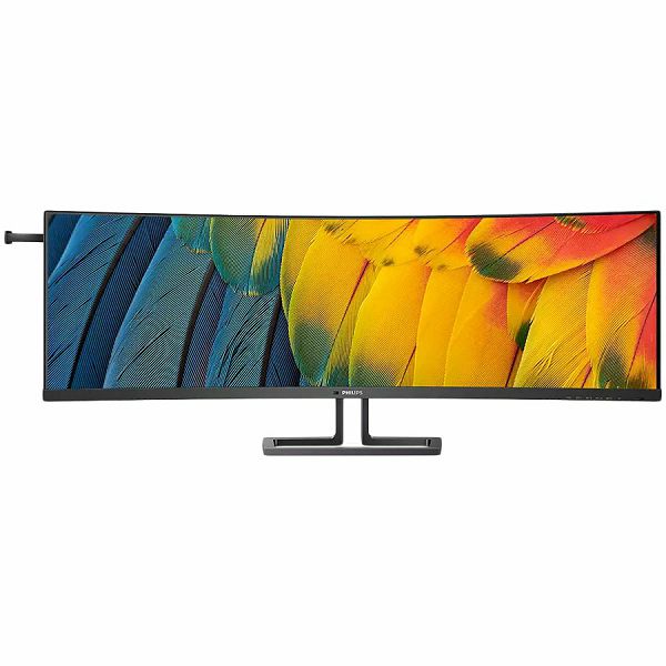 Philips 45B1U6900C - LED monitorcurved 45" (44.5" viewable) 5120 x 1440 Dual Quad HD @ 75 Hz VA 450 cd/m² 3000:1 DisplayHDR 400 4 ms 2xHDMI DisplayPort USB-C speakers black