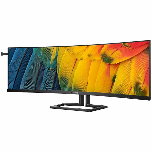 Philips 45B1U6900C - LED monitorcurved 45" (44.5" viewable) 5120 x 1440 Dual Quad HD @ 75 Hz VA 450 cd/m² 3000:1 DisplayHDR 400 4 ms 2xHDMI DisplayPort USB-C speakers black