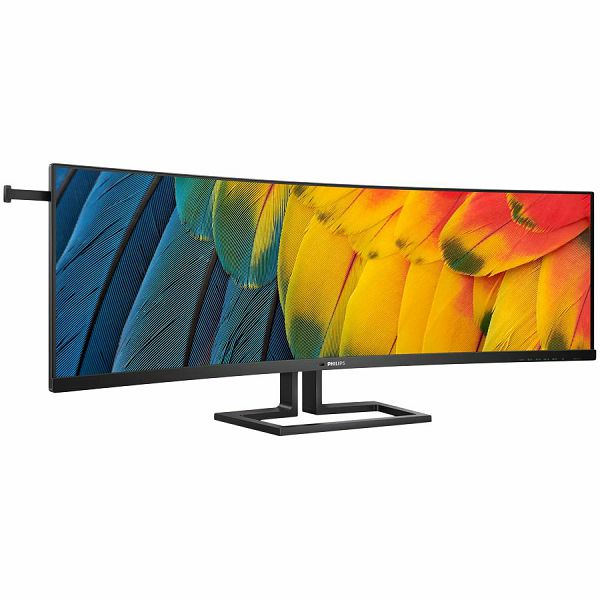 Philips 45B1U6900C - LED monitorcurved 45" (44.5" viewable) 5120 x 1440 Dual Quad HD @ 75 Hz VA 450 cd/m² 3000:1 DisplayHDR 400 4 ms 2xHDMI DisplayPort USB-C speakers black