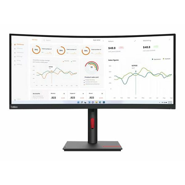 LENOVO T34w-30 34i WQHD VA 21:9 Monitor