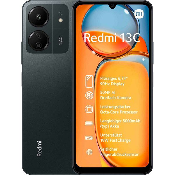 Xiaomi Redmi 13C 8/256GB black EU