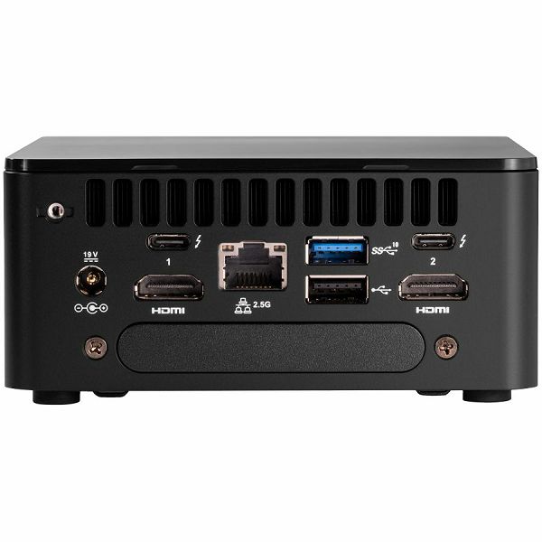 ASUS NUC 12 Pro Kit NUC12WSHi5, Core i5-1240P Processor, 4xUSB, M.2 22x80 NVMe; 22x42 SATA, 2.5 SATA slot, 2,5Gbe LAN, 2xHDMI, 2x Thunderbolt 4 (USB-C+DP),  EU cord, single unit, EAN:5032037248846