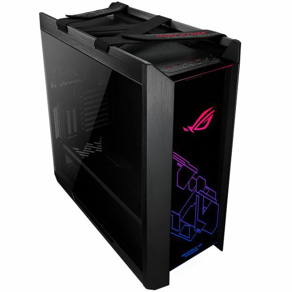 ASUS ROG Strix Helios GX601 Black Edition RGB ATX/EATX mid-tower gaming case with tempered glass, aluminum frame, GPU braces, 420mm radiator support and Aura Sync