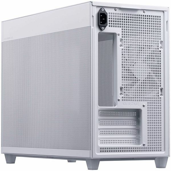 ASUS Prime AP201 MicroATX Case White - stylish 33-liter MicroATX case with tool-free side panels and a quasi-filter mesh, with support for 360 mm coolers, graphics cards up to 338 mm long, and standar