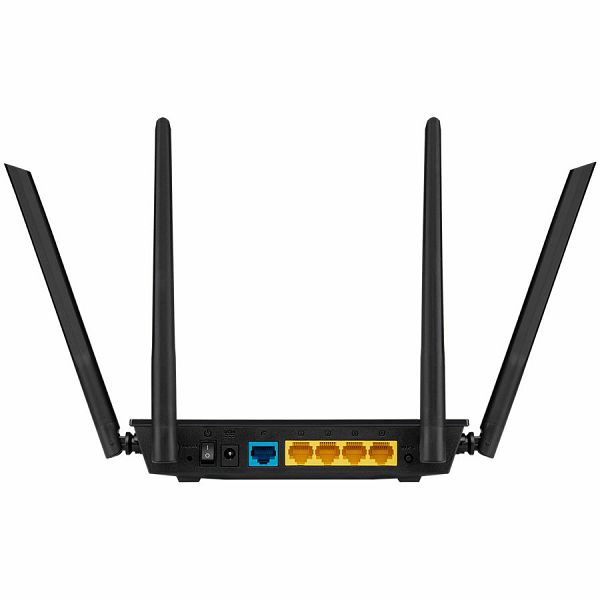 ASUS RT-AC1200 V2 Dual-Band WiFi 5 (802.11ac) Router, data rate up to 300 Mbps (2.4GHz) and 867 Mbps (5GHz), improved coverage with four external antennas, Advanced parental control, ASUS Router App