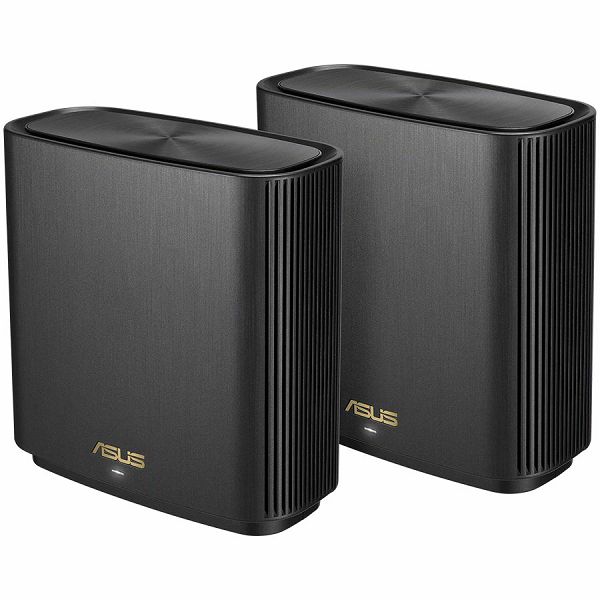 ASUS ZenWiFi XT8 V2 Black (2-pack) AX6600 Tri-Band WiFi 6 (802.11ax) Mesh System, Easy Setup & Management, Whole-home Coverage, Flexible Network Naming, AiProtection Pro with Advanced Parental Control