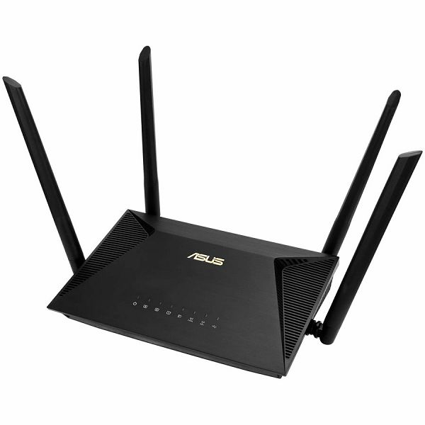ASUS RT-AX1800U Dual-Band WiFi 6 (802.11ax) Router supporting MU-MIMO and OFDMA technology, with AiProtection Classic network security powered by Trend Micro, compatible with ASUS AiMesh WiFi system