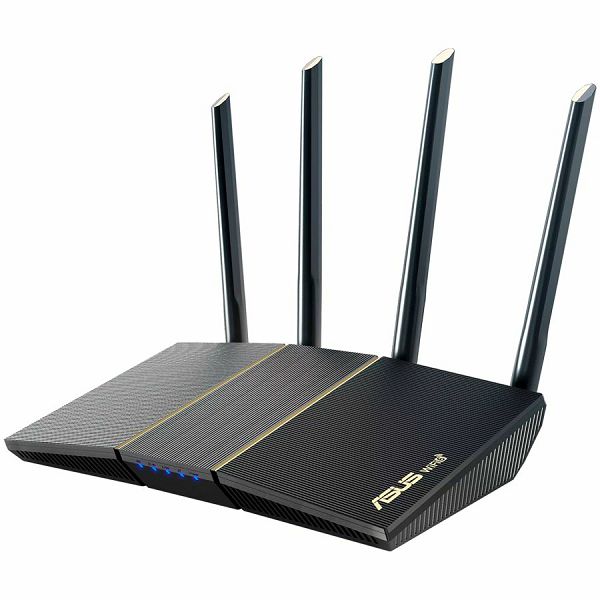 ASUS RT-AX57 AX3000 Dual-Band WiFi 6 (802.11ax) Extendable Router, Subscription-free Network Security, Instant Guard, Advanced Parental Controls, Built-in VPN, AiMesh Compatible, Gaming & Streaming, S