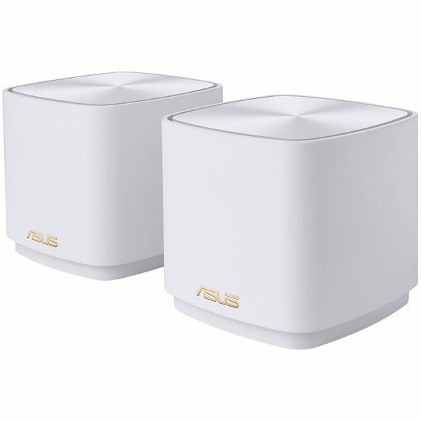 ASUS ZenWiFi XD5 White (2-pack) AX3000 Dual-Band WiFi 6 (802.11ax) Mesh System, Easy Setup & Management, Whole-home Coverage, Flexible Network Naming, AiProtection Classic with Parental Controls, AiMe