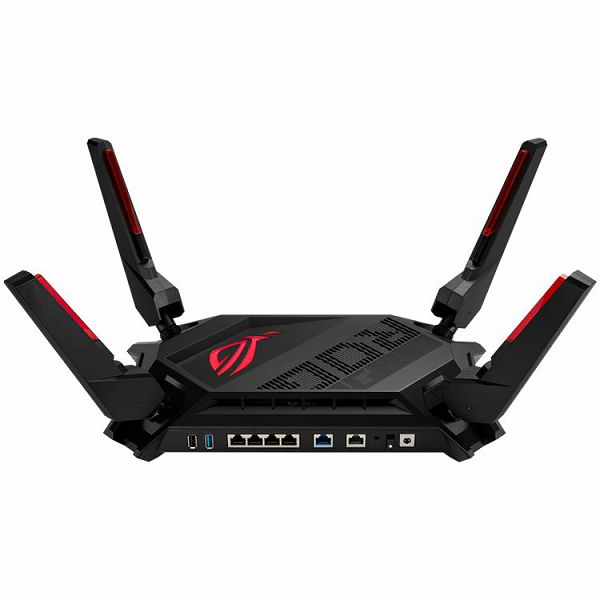 ASUS ROG Rapture GT-AX6000 Dual-Band WiFi 6 (802.11ax), Gaming Router, Dual 2.5G ports, enhanced hardware, WAN aggregation, VPN Fusion, Triple-Level Game Acceleration, free network security and AiMesh