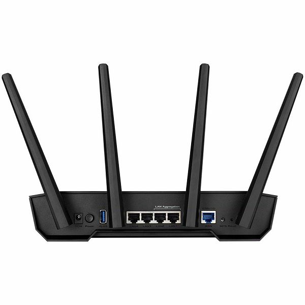 ASUS TUF Gaming AX3000 V2 Dual-Band WiFi 6 (802.11ax) Gaming Router with Mobile Game Mode, 3 steps port forwarding, 2.5Gbps port, AiMesh for mesh WiFi, AiProtection Pro network security