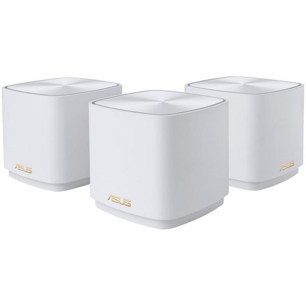 ASUS ZenWiFi XD4 Plus White (3-pack) AX1800 Dual-Band WiFi 6 (802.11ax) Mesh System, Easy Setup & Management, Whole-home Coverage, AiProtection Classic with Parental Controls, Safe Browsing, Instant G