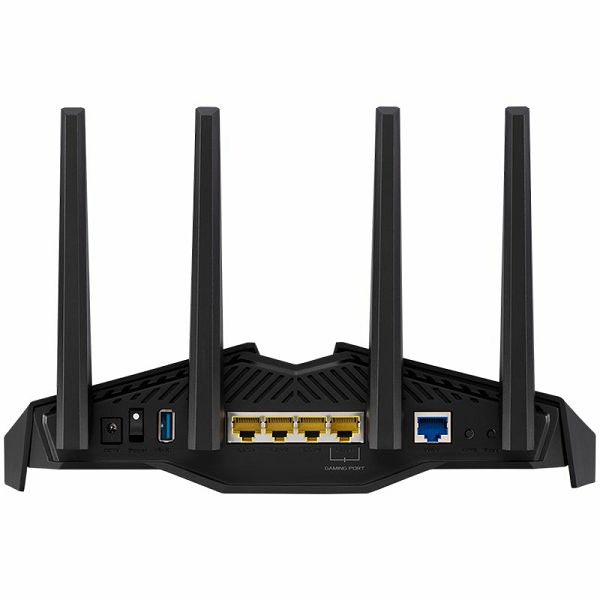 ASUS RT-AX82U V2 AX5400 Dual-Band WiFi 6 (802.11ax) Gaming Router, PS5 compatible, Mobile Game Mode, ASUS AURA RGB, Lifetime Free Internet Security, Mesh WiFi support, Gear Accelerator, Gaming Port, A