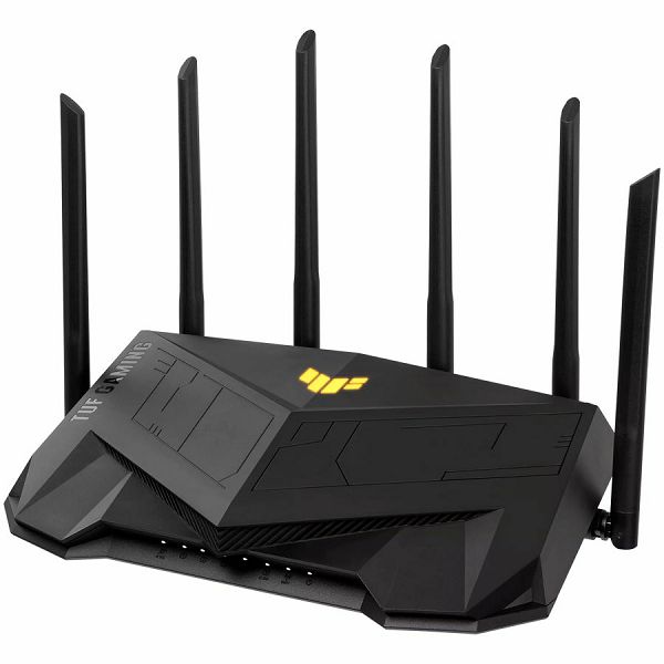 ASUS TUF Gaming AX6000 Dual-Band WiFi 6 (802.11ax) Gaming Router with dedicated Gaming Port, Dual 2.5G Port, 3 steps port forwarding, AiMesh for mesh WiFi, AiProtection Pro network security and AURA R