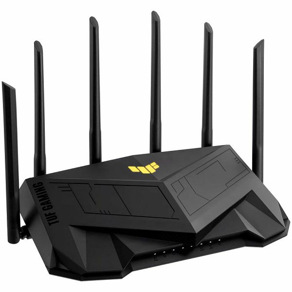 ASUS TUF Gaming AX6000 Dual-Band WiFi 6 (802.11ax) Gaming Router with dedicated Gaming Port, Dual 2.5G Port, 3 steps port forwarding, AiMesh for mesh WiFi, AiProtection Pro network security and AURA R