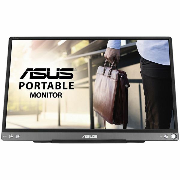 ASUS ZenScreen MB16ACE USB portable Monitor - 16 (15.6 viewable) Full HD, Hybrid Signal Solution, USB Type-C, Flicker Free, Blue Light Filter, Anti-glare surface