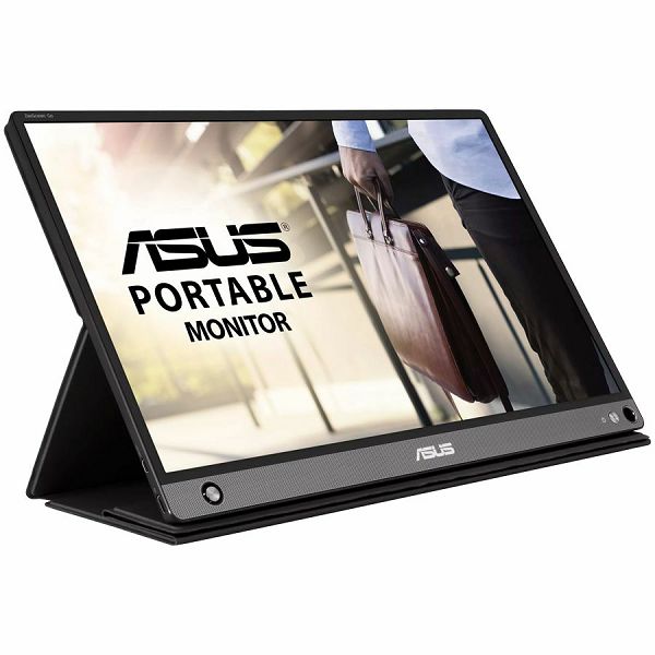 ASUS ZenScreen GO MB16AHP Portable USB Type-C Monitor - 16 (15.6 viewable), Full HD, Built-in Battery, USB Type-C, Micro-HDMI, Flicker Free, Blue Light Filter