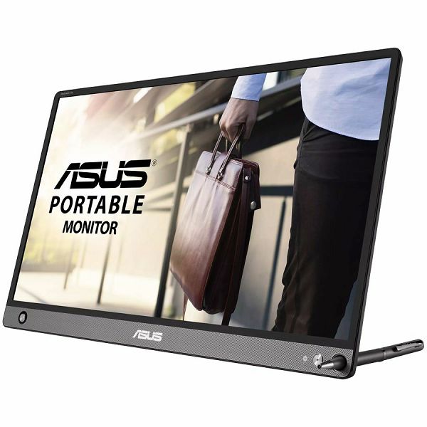 ASUS ZenScreen GO MB16AHP Portable USB Type-C Monitor - 16 (15.6 viewable), Full HD, Built-in Battery, USB Type-C, Micro-HDMI, Flicker Free, Blue Light Filter