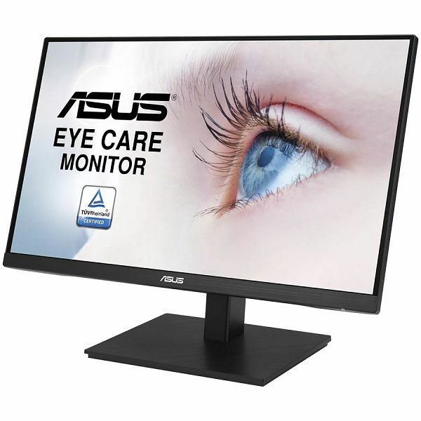 ASUS VA24EQSB Eye Care Monitor – 24" (23.8" viewable), Full HD, IPS, Frameless, 75Hz, Adaptive-Sync, Low Blue Light, Flicker Free, Ergonomic Design, Wall Mountable