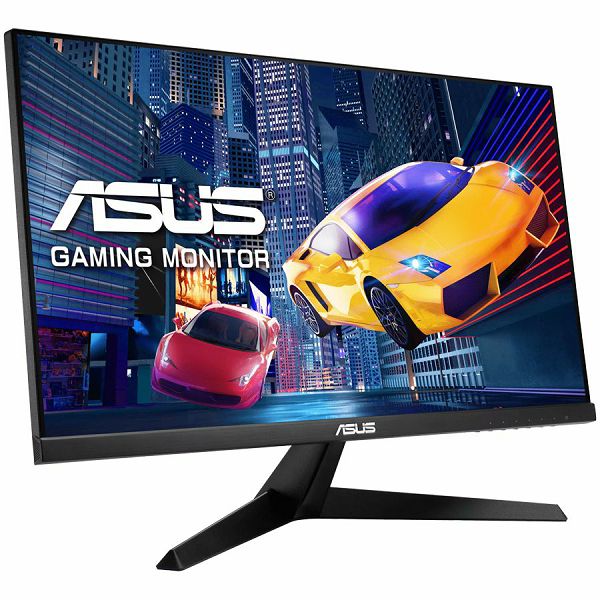 ASUS VY249HGE Eye Care Gaming Monitor - 24", FHD (1920 x 1080), IPS, 144Hz, IPS, SmoothMotion, 1ms (MPRT), FreeSync Premium, Eye Care Plus technology, Blue Light Filter, Flicker Free, antibacterial tr