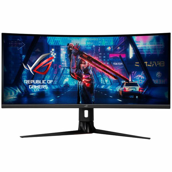 ASUS ROG Strix XG349C Curved Gaming Monitor - 34, UWQHD (3440 x 1440), overclockable 180Hz (Above 144Hz), 1ms (GTG), Extreme Low Motion Blur Sync, USB Type-C, 135% sRGB, G-Sync compatible, DisplayHD