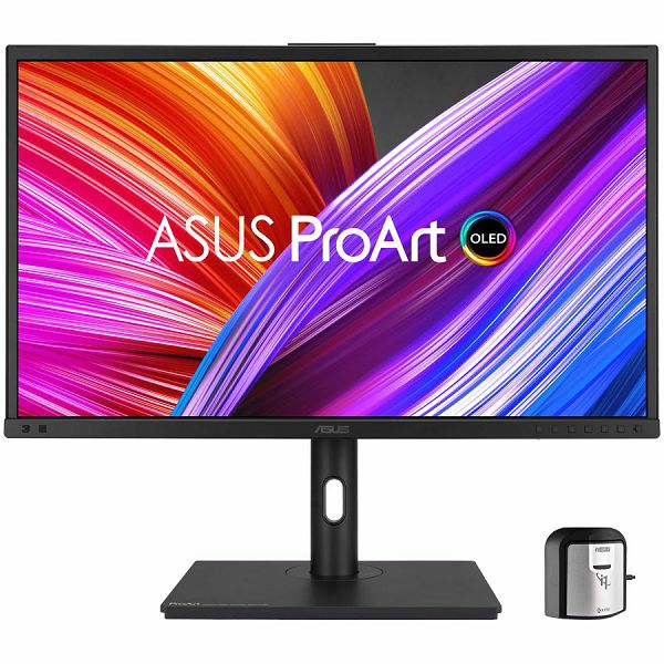 ASUS ProArt Display OLED PA27DCE-K Professional Monitor - 27" (26.9" viewable), OLED, 4K UHD (3840 x 2160), 99% DCI-P3, HDR-10, HLG, dE < 1, USB-C PD 80W, HDMI, Hardware Calibration, Calman Ready, Col