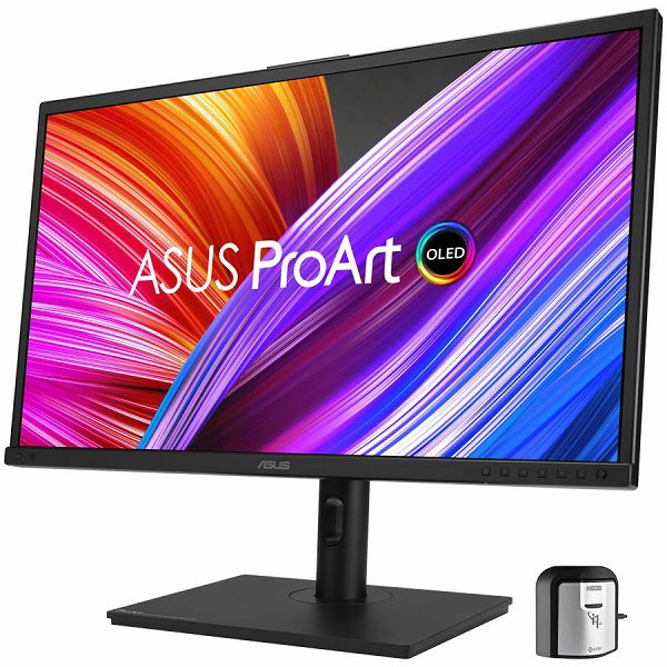 ASUS ProArt Display OLED PA27DCE-K Professional Monitor - 27" (26.9" viewable), OLED, 4K UHD (3840 x 2160), 99% DCI-P3, HDR-10, HLG, dE < 1, USB-C PD 80W, HDMI, Hardware Calibration, Calman Ready, Col