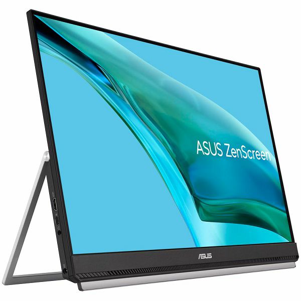 ASUS ZenScreen MB249C portable monitor - 24 (23.8 viewable) FHD (1920 x 1080), frameless panel, IPS technology, anti-glare, USB-C, speakers, carrying handle/kickstand design, C-clamp, partition ho