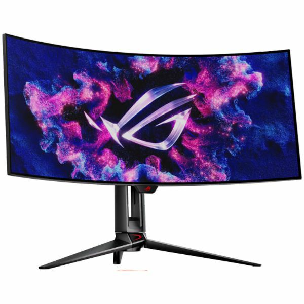 ASUS ROG Swift OLED PG34WCDM Curved Gaming Monitor - 34" (33.9" viewable), UWQHD (3440 x 1440), OLED, 800R Curvature, 240 Hz, 0.03 ms (GTG), G-SYNC compatible, custom heatsink, uniform brightness, ROG