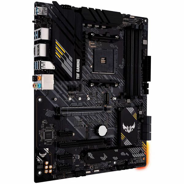 ASUS TUF GAMING B550-PLUS AM4 ATX gaming MB - AMD B550 4xDIMM DDR4 2xM.2 4xSATA PCIe 4.0 2.5Gb Ethernet 1xDisplayPort 1xHDMI with Aura Sync RGB lighting support