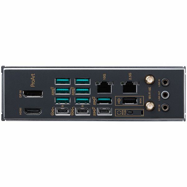 ASUS PROART X670E-CREATOR WIFI AM5 ATX professional MB - AMD X670 4xDIMM DDR5 4xM.2 4xSATA PCIe 5.0 10Gb + 2.5Gb Ethernet WiFi 6E + Bluetooth 1xHDMI 2x USB4 ports (USB Type-C) with Aura Sync support