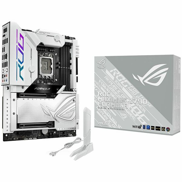 ASUS ROG MAXIMUS Z790 FORMULA LGA1700 ATX gaming MB - Intel Z790 4xDIMM DDR5 5xM.2 4xSATA PCIe 5.0 5Gb Ethernet WiFi 7 + Bluetooth 1xHDMI 2x Intel Thunderbolt 4 ports (USB Type-C) with Aura Sync suppo