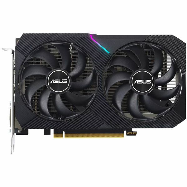 ASUS Video Card NVidia Dual GeForce RTX 3050 V2 OC Edition 8GB GDDR6 VGA with two powerful Axial-tech fans and a 2-slot design for broad compatibility, PCIe 4.0, 1xDVI-D, 1xHDMI 2.1, 1xDisplayPort 1.4