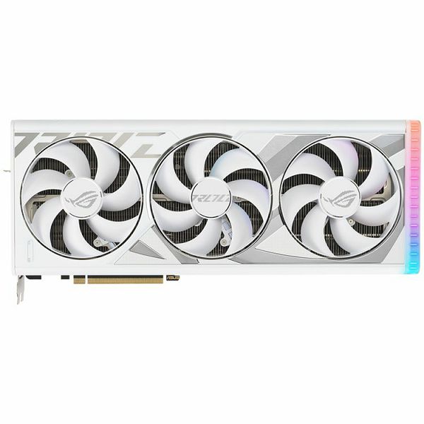 ASUS Video Card NVidia ROG Strix GeForce RTX 4090 White OC Edition 24GB GDDR6X VGA with DLSS 3 and chart-topping thermal performance, PCIe 4.0, 2xHDMI 2.1a, 3xDisplayPort 1.4a
