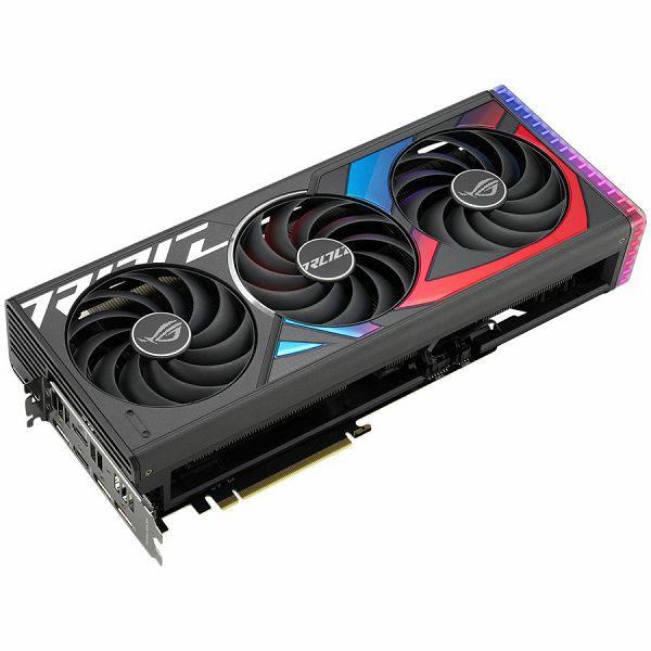 ASUS Video Card NVidia ROG Strix GeForce RTX 4070 Ti SUPER OC Edition 16GB GDDR6X VGA buffed-up design with chart-topping thermal performance, PCIe 4.0, 2xHDMI 2.1a, 3xDisplayPort 1.4a