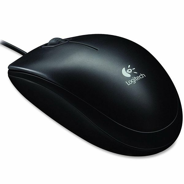 LOGITECH Corded  Mouse B100 - Business EMEA - BLACK