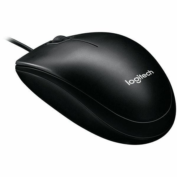 LOGITECH Corded  Mouse B100 - Business EMEA - BLACK