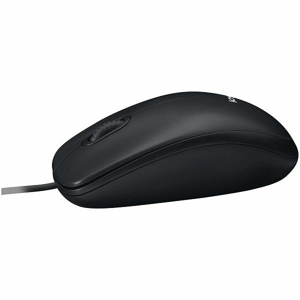 LOGITECH Corded  Mouse B100 - Business EMEA - BLACK