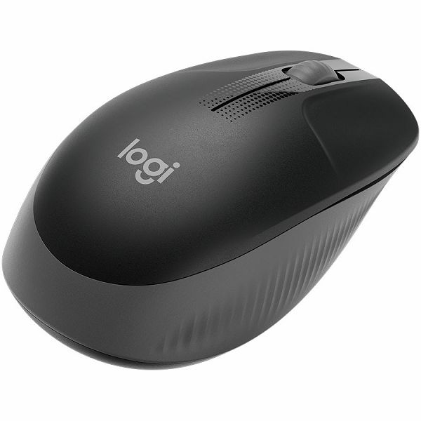 LOGITECH M190 Full-size wireless mouse - CHARCOAL - 2.4GHZ - EMEA - M190