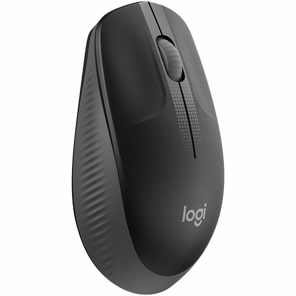 LOGITECH M190 Full-size wireless mouse - CHARCOAL - 2.4GHZ - EMEA - M190