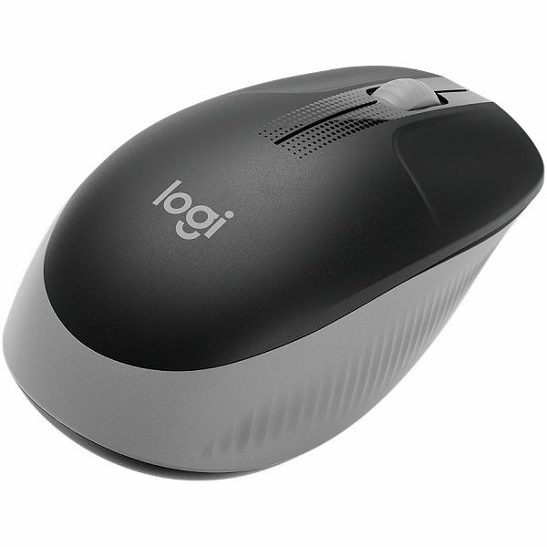 LOGITECH M190 Full-size wireless mouse - MID GREY - 2.4GHZ - EMEA - M190