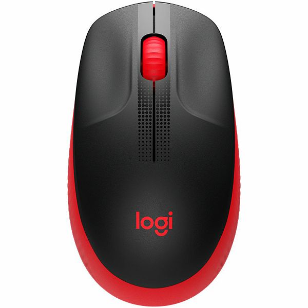 LOGITECH M190 Full-size wireless mouse - RED - 2.4GHZ - EMEA - M190