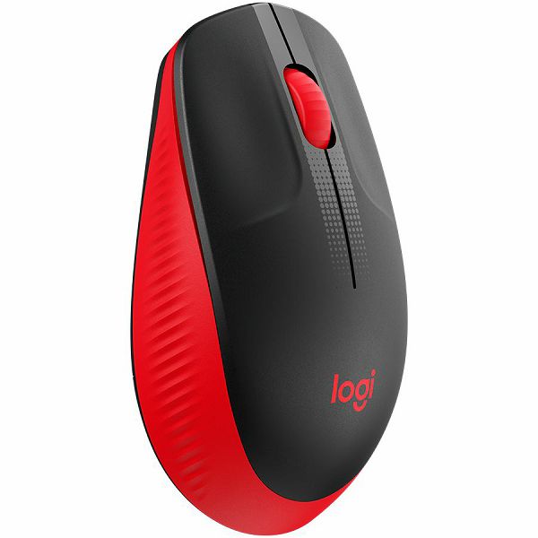 LOGITECH M190 Full-size wireless mouse - RED - 2.4GHZ - EMEA - M190