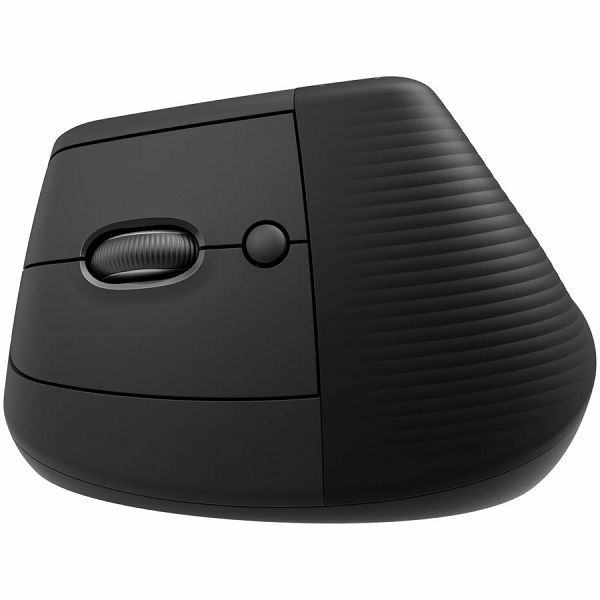 LOGITECH Lift Left Vertical Ergonomic Mouse - GRAPHITE / BLACK - 2.4GHZ/BT - EMEA - ON+OFFLINE,B2C,LEFT